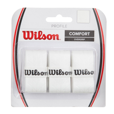 Pack 3 Wilson Profile Comfort Overgrips White